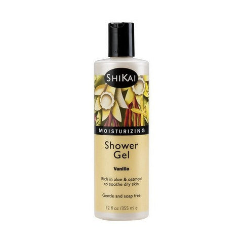 Shikai, Moisturizing Shower Gel Vanilla, 12 Oz