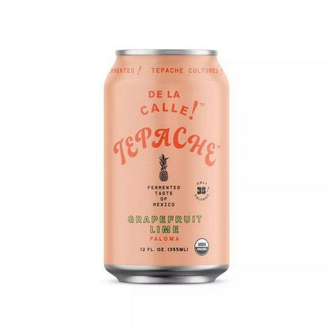De La Calle, Fermented Beverage Tepache Grapefruit Lime, 12 Oz (Case Of 12) De La Calle