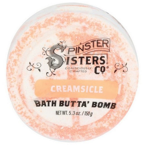 Spinster Sisters Co, Creamsicle Bath Butter Bomb, 5.3 Oz (Case Of 6) Spinster Sisters Co