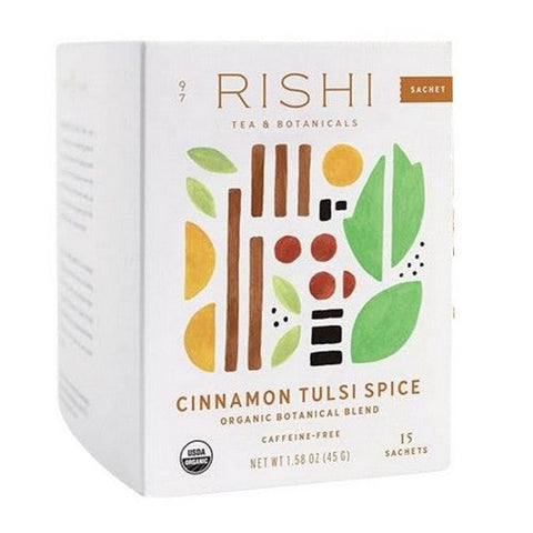 Rishi Tea, Organic Cinnamon Tulsi Spice Tea, 15 Bags (Case Of 6) Rishi Tea