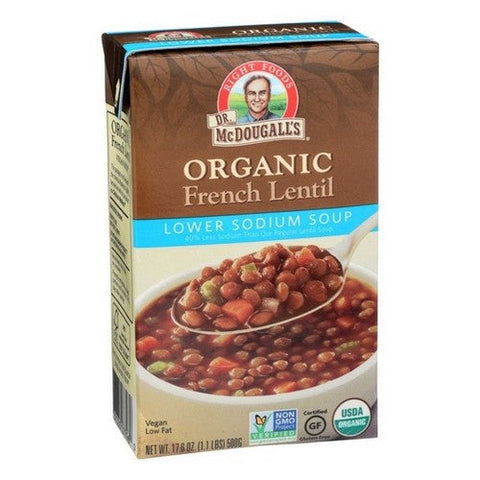 Dr. Mcdougall's, Organic French Lentil Lower Sodium Soup, 1.76 Oz (Case Of 6) Dr. Mcdougall's