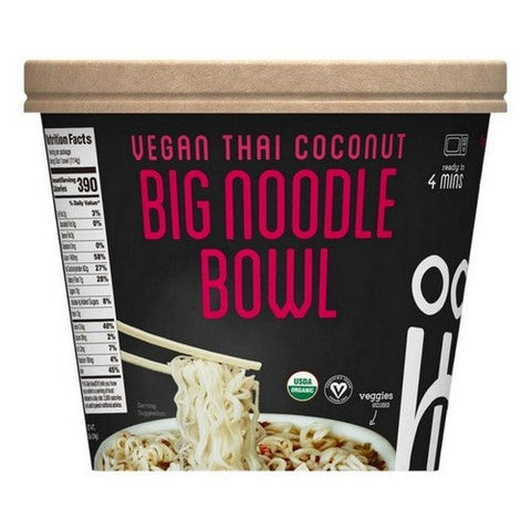 Ocean's Halo, Organic Big Noodle Bowl Vegan Thai Coconut, 4.02 Oz (Case Of 6) Ocean's Halo