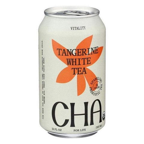 Cha, Sparkling Tangerine White Tea, 12 Oz (Case Of 12) Cha
