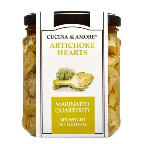 Cucina & Amore, Quartered Artichoke Hearts, 14.5 Oz (Case Of 6) Cucina & Amore