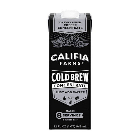 Califia Farms, Concentrated Cold Brew Coffee, 32 Oz (Case Of 6)