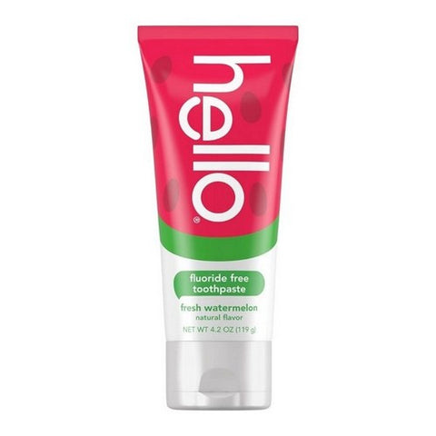 Hello Products, Llc, Toothpaste Natural Watermelon Fluoride Free, 4.2 Oz (Case Of 6) Hello Products, Llc