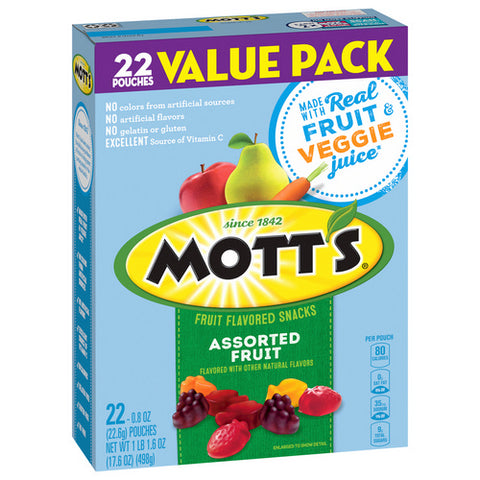 Assorted Fruit Flavored Snacks Value Pack 17.6 Oz (Case Of 6) by Mott's