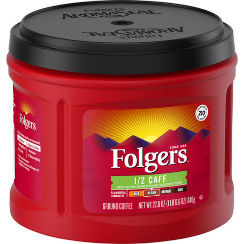 Half Caff Ground Coffe 22.6 Oz (Case Of 6) by Folgers