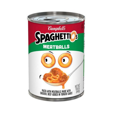 Spaghettios Pasta With Meatballs 15.6 Oz (Case Of 24) by Campbell's