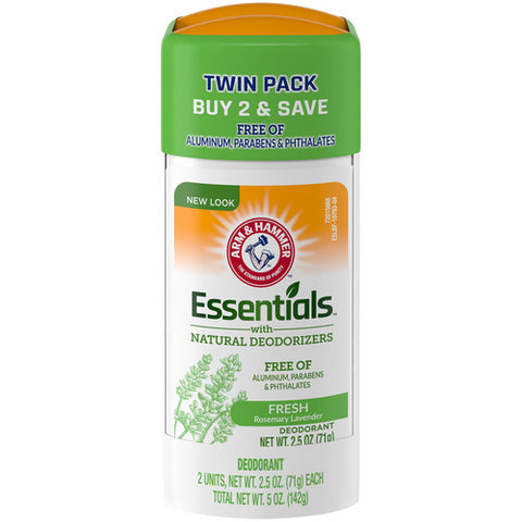 Essentials Deodorant Solid Oval Rosemary Lavender 5 Oz (Case Of 3) by Arm & Hammer