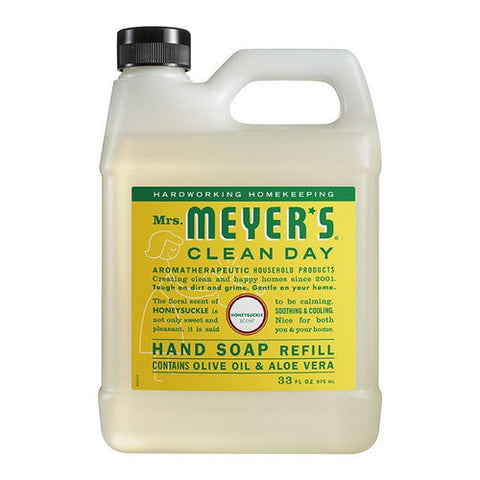 Mrs. Meyers Clean Day, Honeysuckle Hand Soap Refill, 33 Oz Mrs. Meyers Clean Day