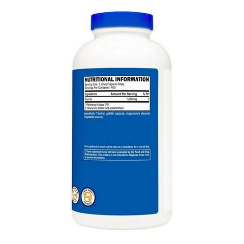 Nutricost, Taurine Capsules, 1000 Mg, 400 Count Nutricost