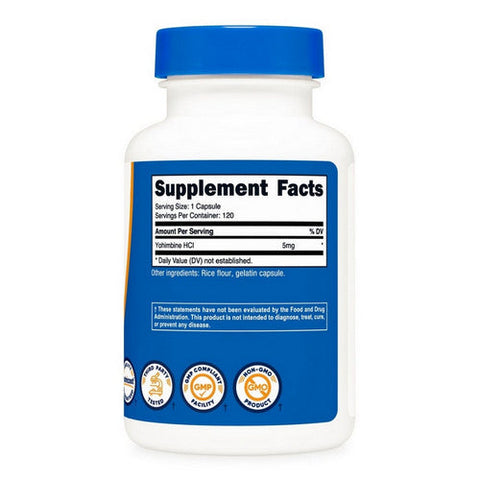 Nutricost, Yohimbine, 5 Mg, 120 Caps Nutricost
