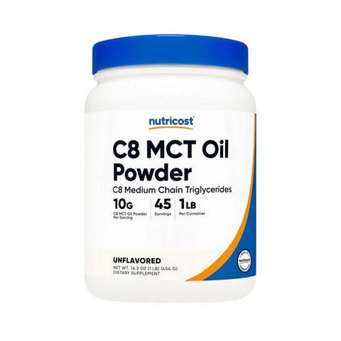 Nutricost, C8 Mct Oil Powder Unflavoured, 1 Lb Nutricost