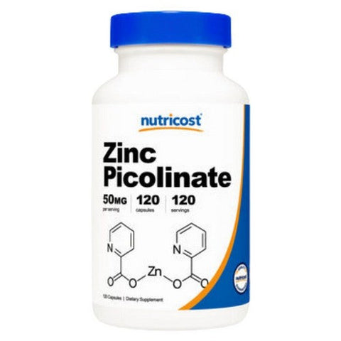 Nutricost, Zinc Picolinate Capsules, 50 Mg, 120 Count Nutricost