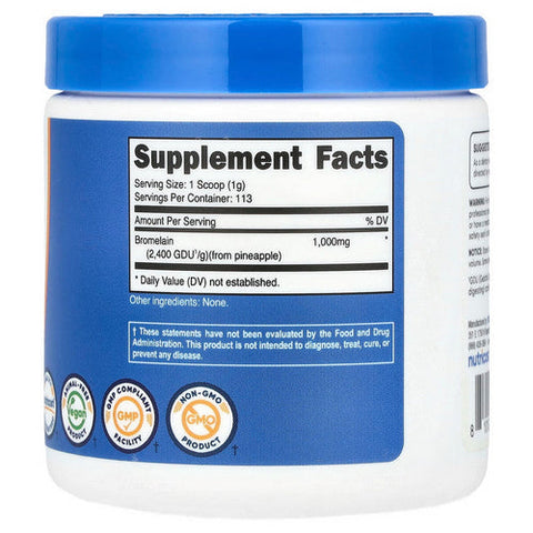 Nutricost, Bromelain Powder, 4 Oz Nutricost