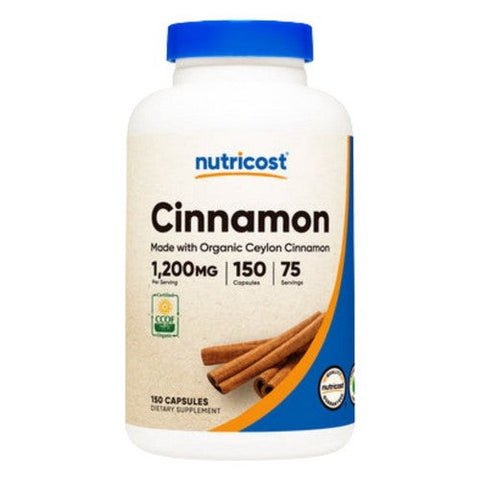 Nutricost, Cinnamon MWO Ceylon Capsules, 1200 Mg, 150 Count Nutricost