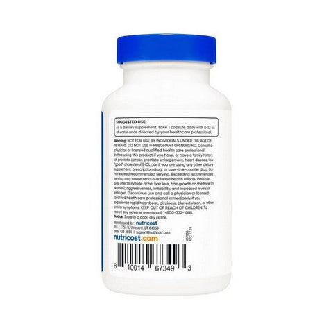Nutricost, Pregnenolone Capsules, 100 Mg, 120 Count Nutricost