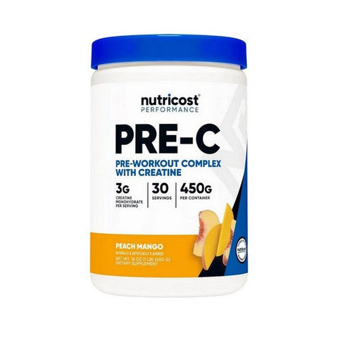 Nutricost, Performance Pre-C Pre-Workout Complex With Creatine Peach Mango, 1 Lb Nutricost