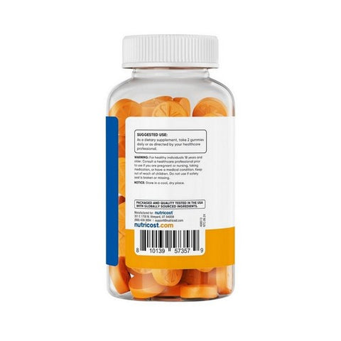 Nutricost, Turmeric Gummies Citrus, 2000 Mg, 120 Count Nutricost