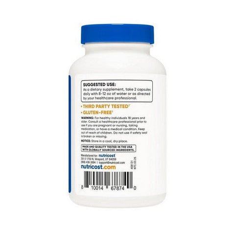 Nutricost, Keratin Capsules, 500 Mg, 120 Count Nutricost