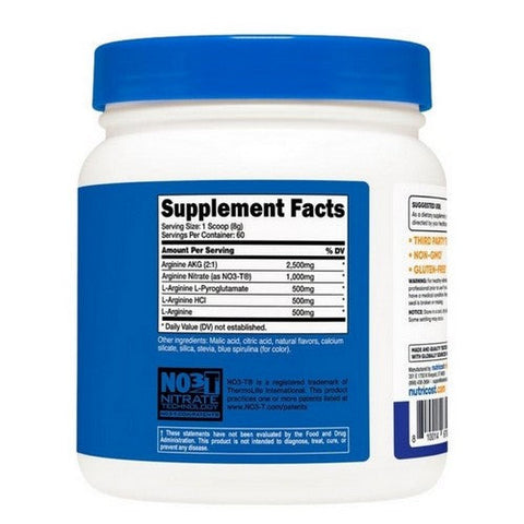 Nutricost, L-Arginine Complex Powder Blue Raspberry, 60 Servings Nutricost