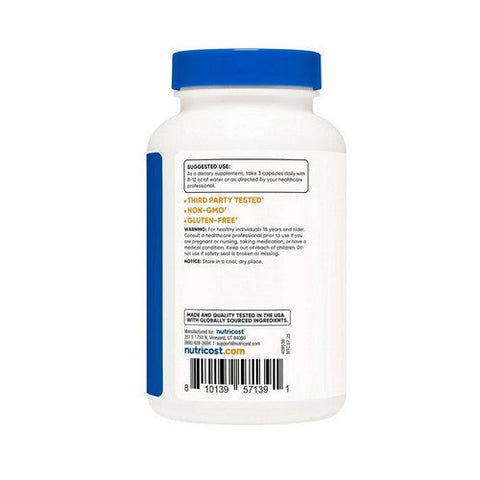 Nutricost, Magnesium Glycinate Capsules, 210 Mg, 180 Count Nutricost