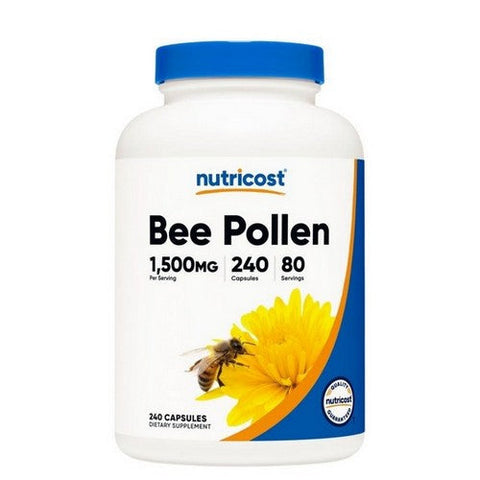 Nutricost, Bee Pollen Capsules, 1500 Mg, 240 Count Nutricost