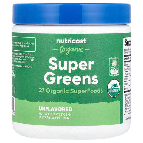 Nutricost, Organic Super Greens Powder, 10 Servings Nutricost