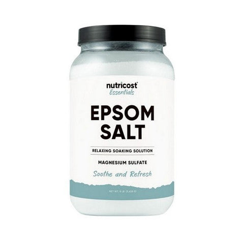 Nutricost, Essentials Pure Epsom Salt Magnesium Sulfate Relaxing Soaking Solution, 8 Lbs Nutricost
