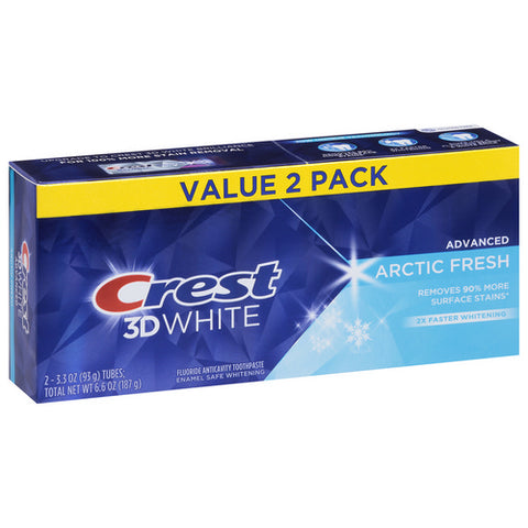 Crest 3D White Advanced Teeth Whitening Arctic Fresh Toothpaste 6.6 Oz (Case Of 6) by Crest