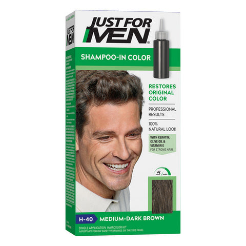 Shampoo In Color Gray Hair Coloring For Men 1 Count (Case Of 3) by Just For Men