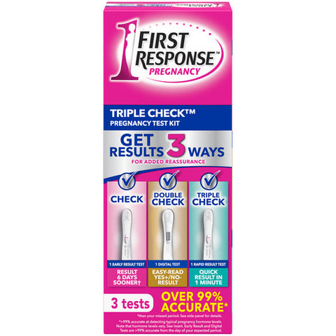 Triple Check Pregnancy Test 3 Count (Case Of 3) by First Response