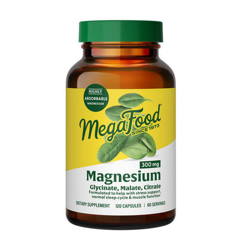 MegaFood, Magnesium, 300 Mg, 120 Capsules MegaFood