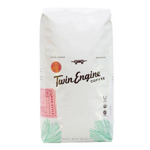 Twin Engine Coffee, Organic Cuban Style Dark Ground Coffee, 2.2 Lbs Twin Engine Coffee
