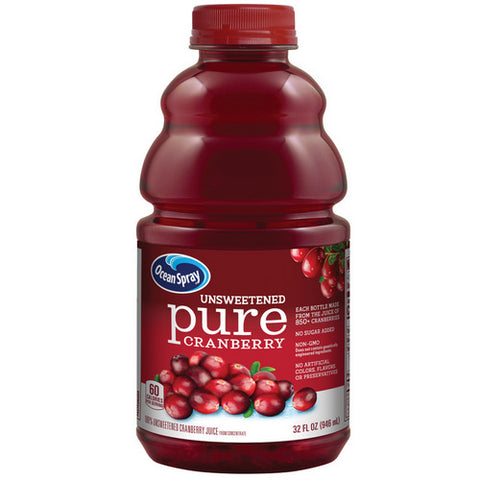 Pure Cranberry Unsweetened Juice 32 Oz (Case Of 8) by Ocean Spray