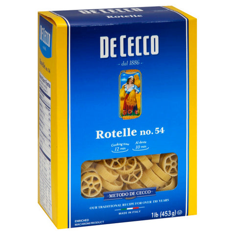 Rotelle Wagonwheel Pasta 16 Oz (Case Of 12) by De Cecco
