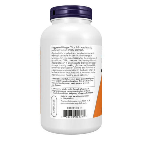 Now Foods, Glycine, 1000 mg, 250 Veg Caps Now Foods