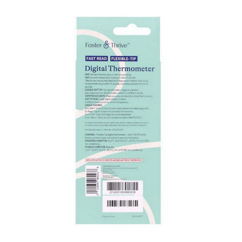 Foster And Thrive, Fast Read Digital Thermometer, 1 Count