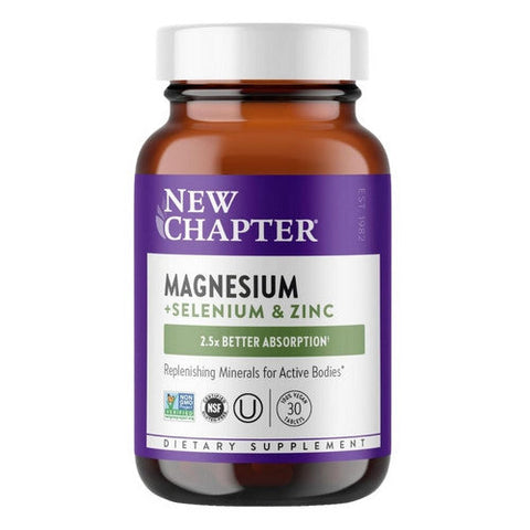 New Chapter, Magnesium Plus Selenium And Zinc, 1 Oz New Chapter