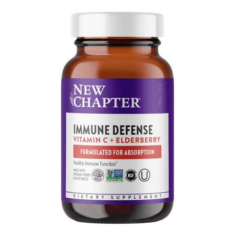 New Chapter, Immune Defense Vitamin C Plus Elderberry, 90 Count New Chapter
