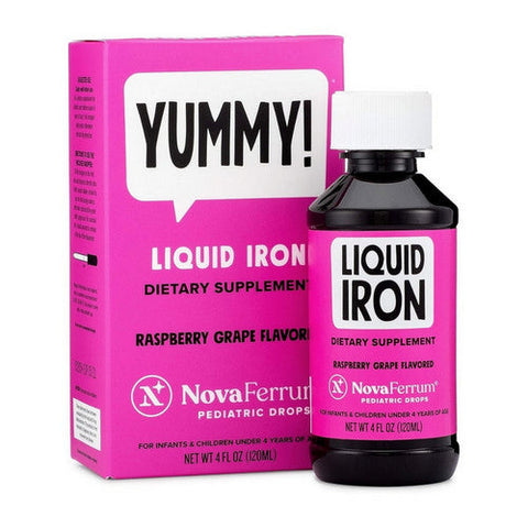 NovaFerrum, Yummy Pediatric Drops Liquid Iron, 4 Oz NovaFerrum