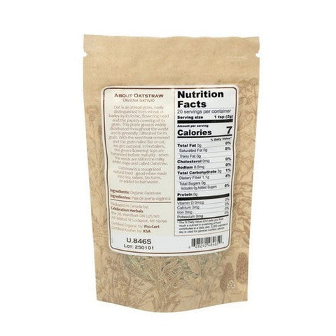 Celebration Herbals, Organic Oatstraw Green Tops Cut And Shifted, 8 Oz Celebration Herbals