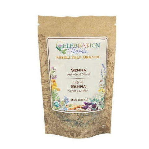Celebration Herbals, Organic Senna Leaf Cut And Shifted, 64 Grams Celebration Herbals