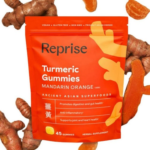 Reprise, Turmeric Orange Gummies, 45 Count Reprise