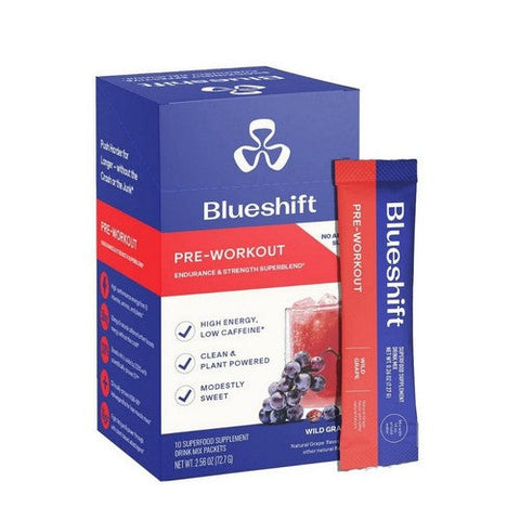 Blueshift Nutrition, Drink Mix Pre Workout Grape, 10 Count Blueshift Nutrition
