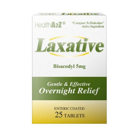 Health A2Z, Laxative Overnight Relief, 25 Tabs Health A2Z
