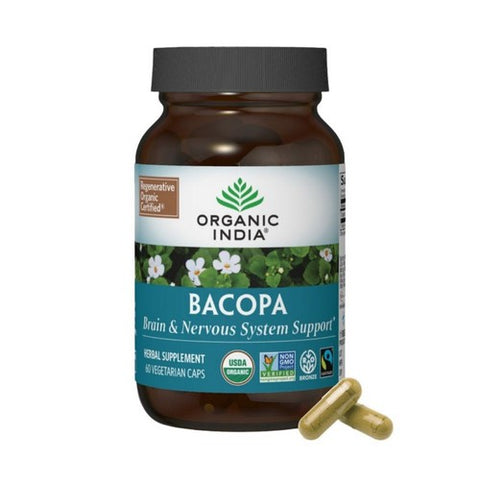Organic India, Bacopa Supplement, 60 Veg Caps Organic India