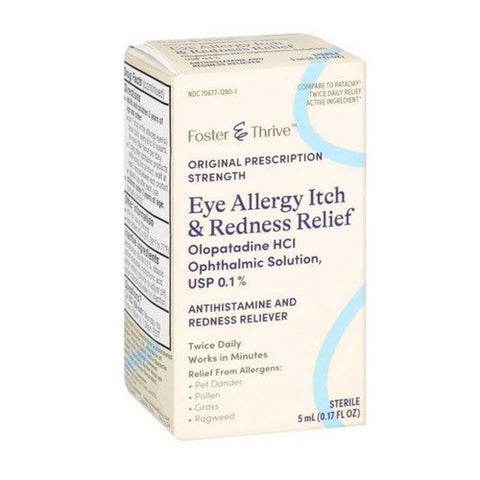 Foster And Thrive, Eye Allergy Itch And Redness Relief Olopatadine HCl, 0.17 Oz