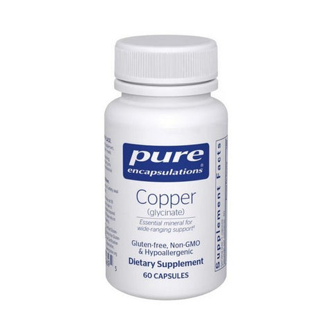 Copper (Glycinate) 60 Caps by Pure Encapsulations